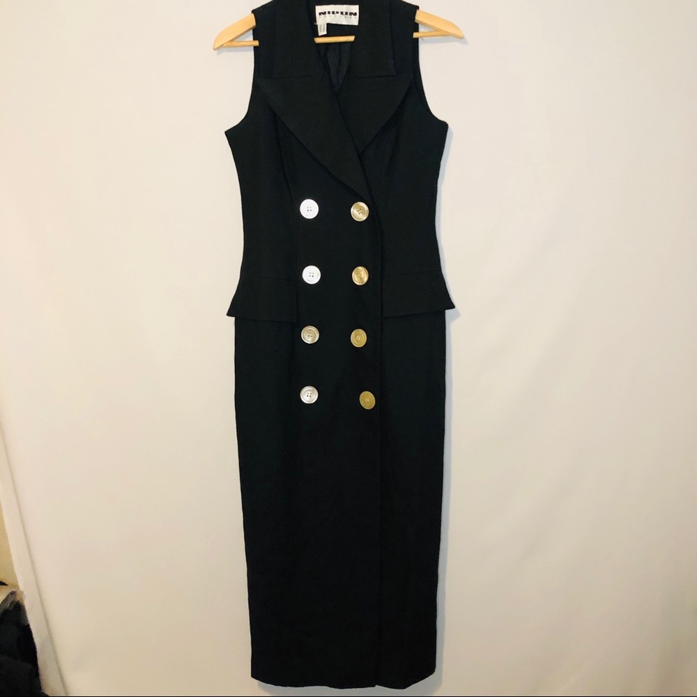 Nipon Boutique Black Sleeveless Dress Size 8